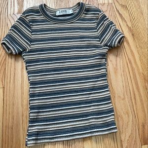 Vintage striped crop top